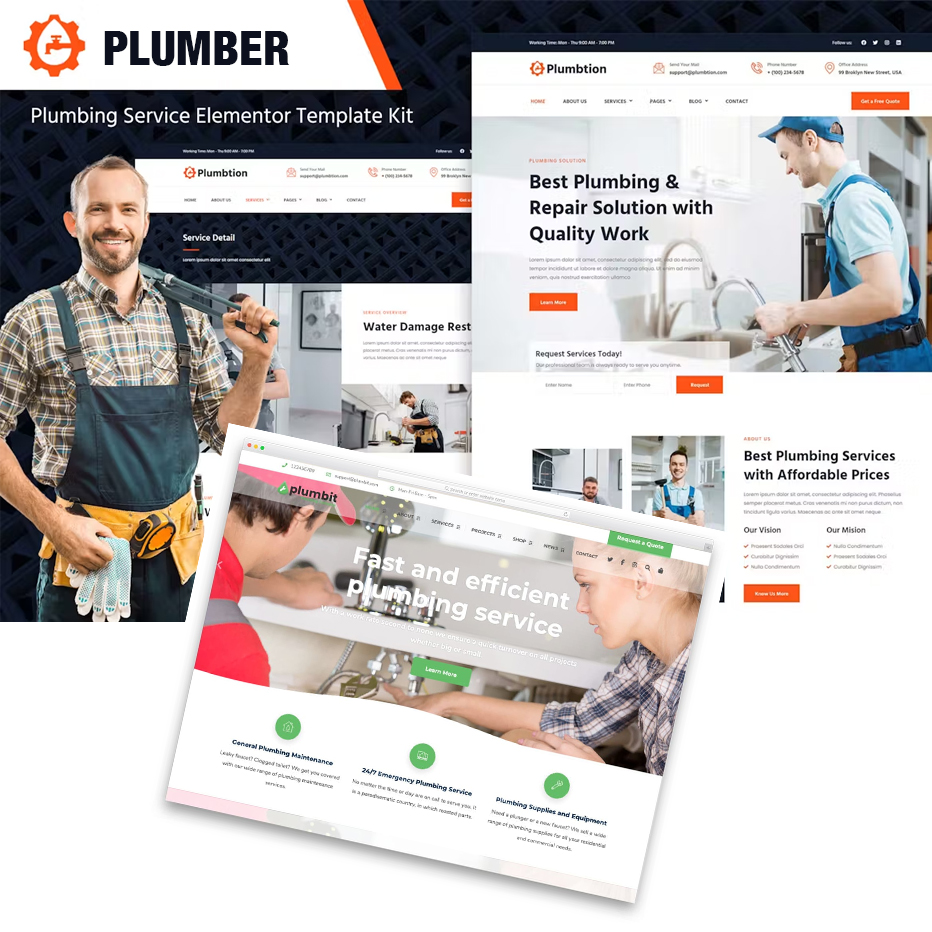 Plummer screenshot of webwite using INTOWNPLUMBING.COM